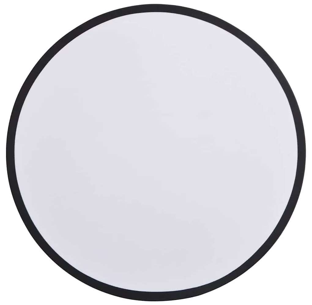 Luzes de Teto Flush Mount vidaXL Pretas Ø 30 cm em Tecido E27