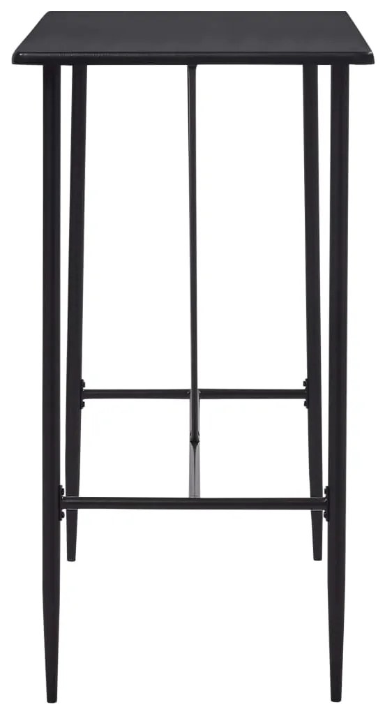 5 pcs conjunto de bar plástico preto