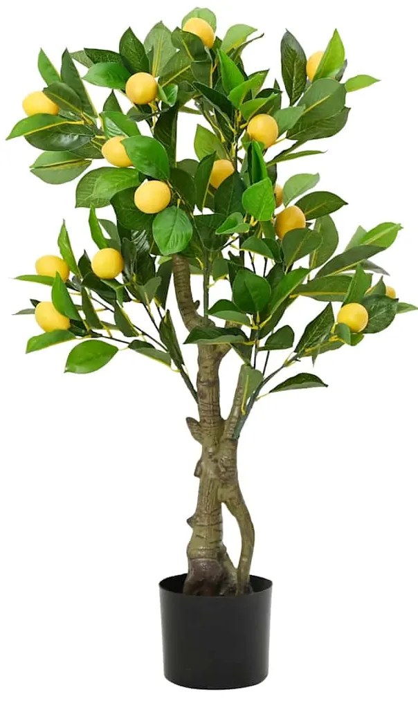 vidaXL Limoeiro artificial 234 folhas 90 cm verde