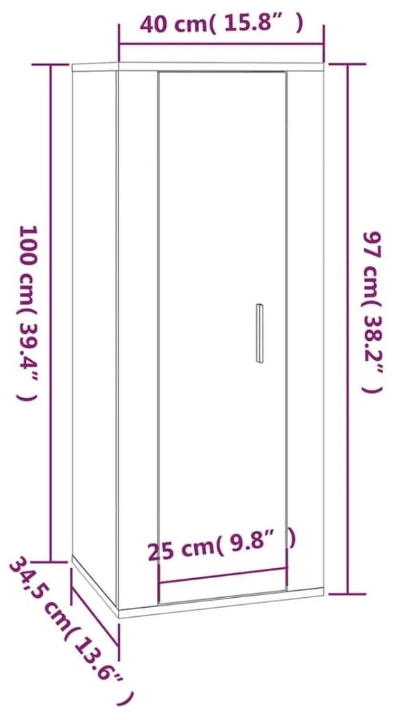 Conjunto móveis de TV 3 pcs madeira processada preto