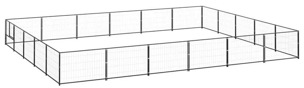 Canil para cães 30 m² aço preto