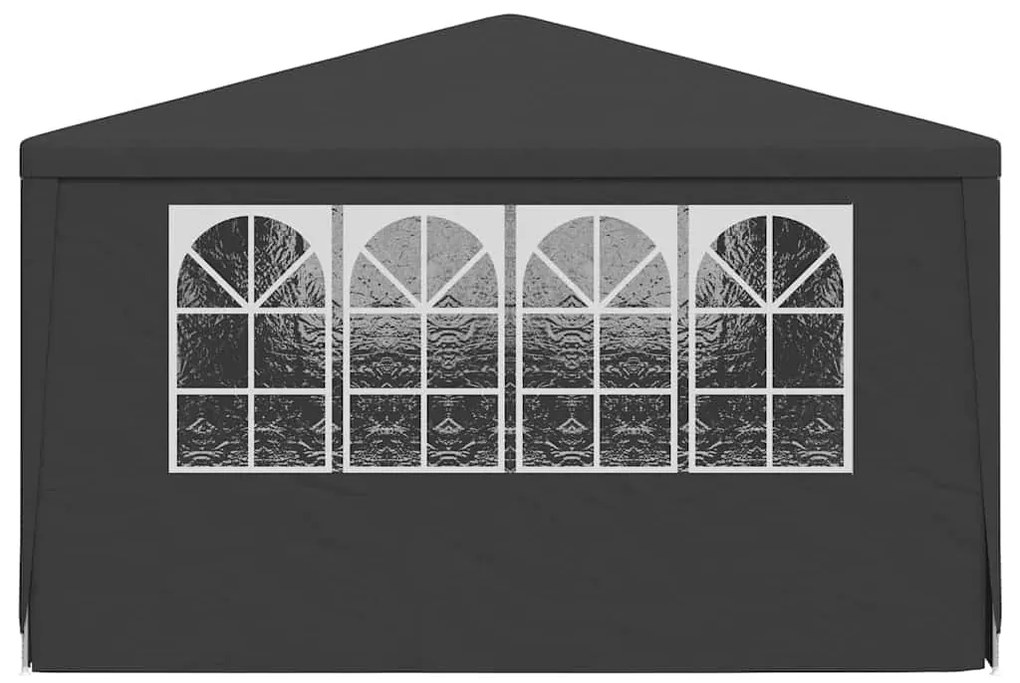Tenda festas com paredes laterais 4x6m 90g/m² antracite