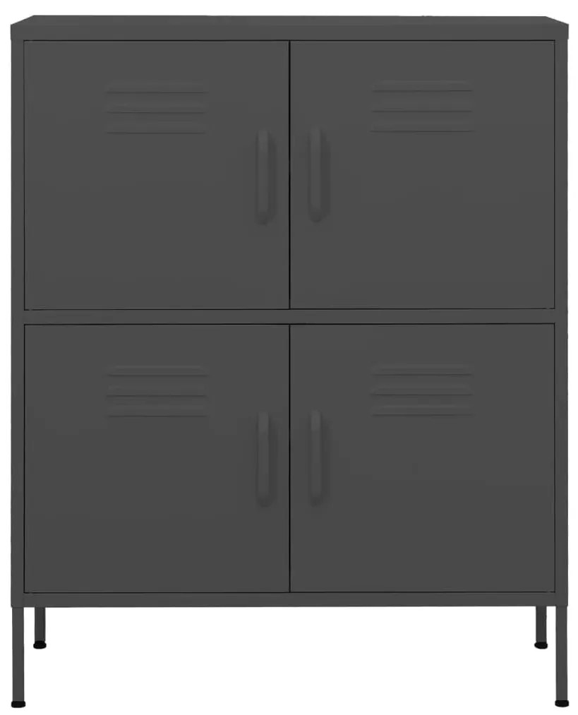 Armário de arrumação aço 80x35x101,5 cm antracite