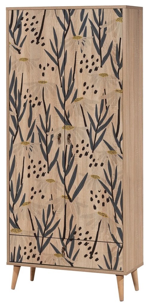 Roupeiro City – Multicolor – 80 cm x 190 cm x 45 cm