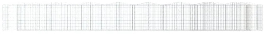 Canteiro elevado gabião arqueado 800x100x100 ferro galvanizado
