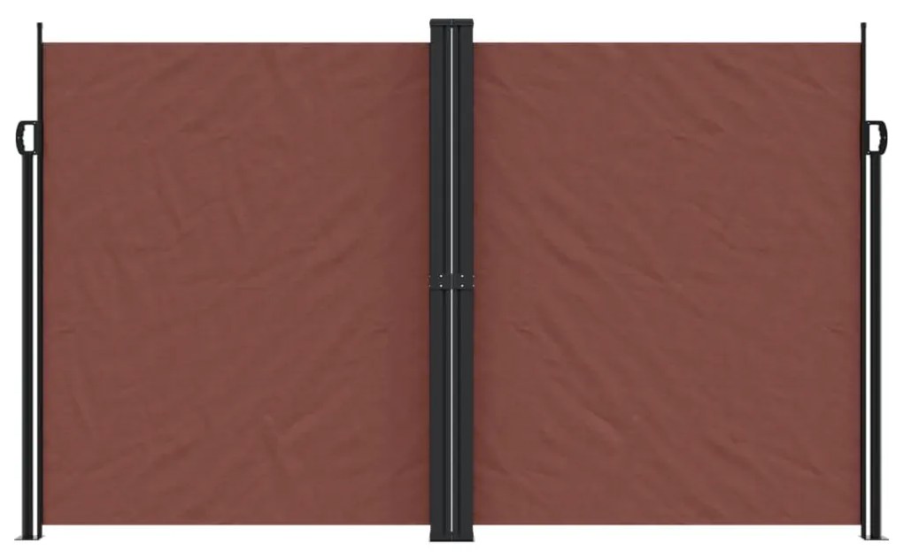 Toldo lateral retrátil 200x1000 cm castanho