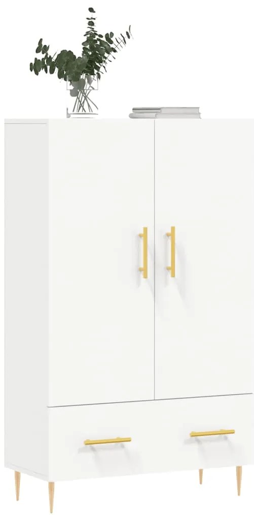 Aparador alto 69,5x31x115 cm derivados de madeira branco