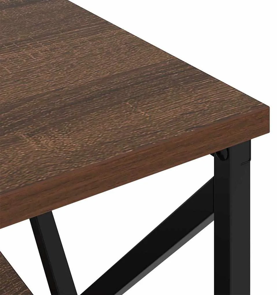 Armário de Cabeceira com gaveta 2 pcs Carvalho castanho