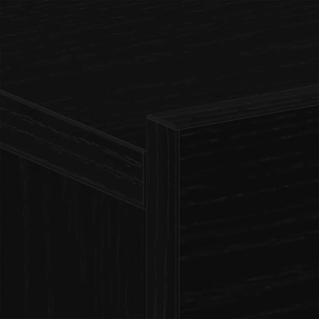 Cabeceira de Cama vidaXL Preta de Carvalho 40x30x30 cm em Madeira Comp