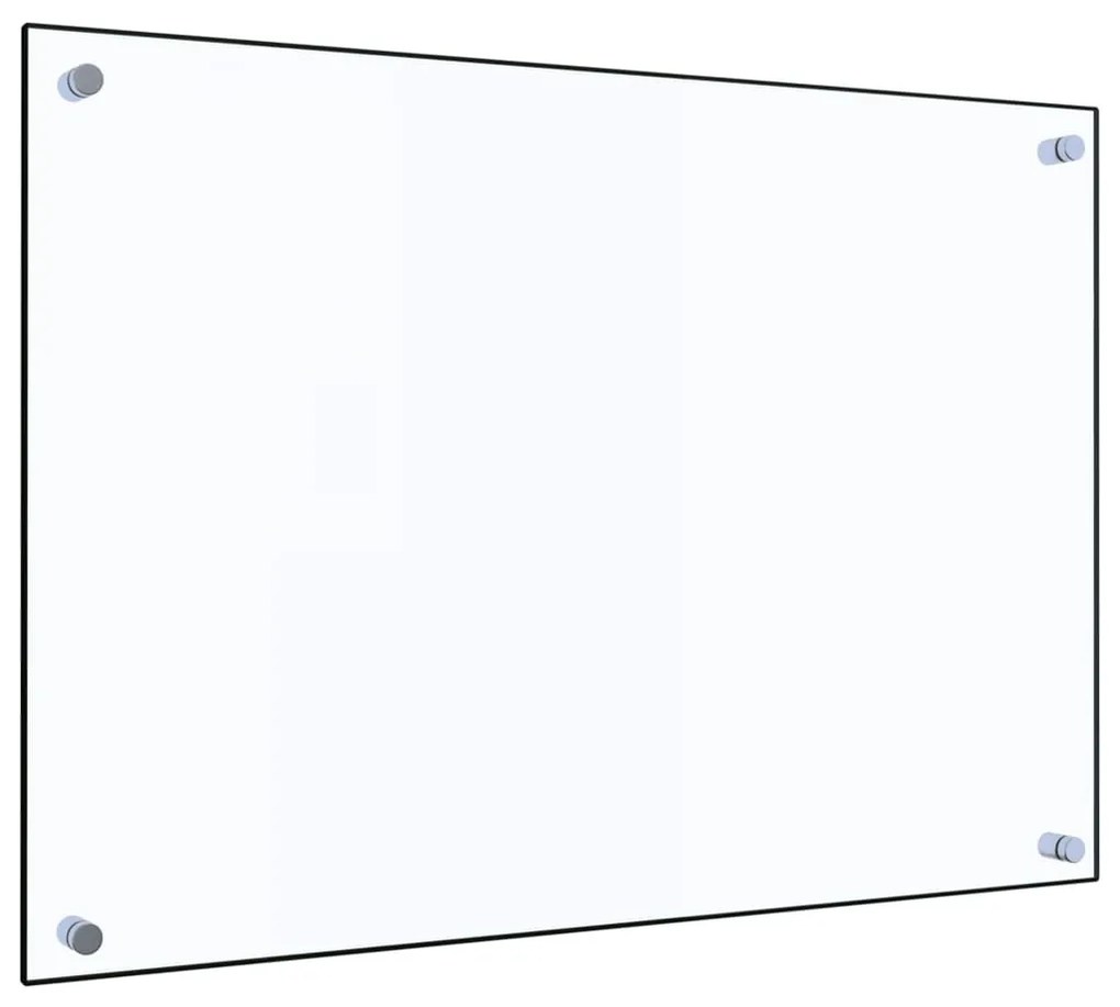 vidaXL Painel anti-salpicos cozinha 70x50 cm vidro temp. transparente