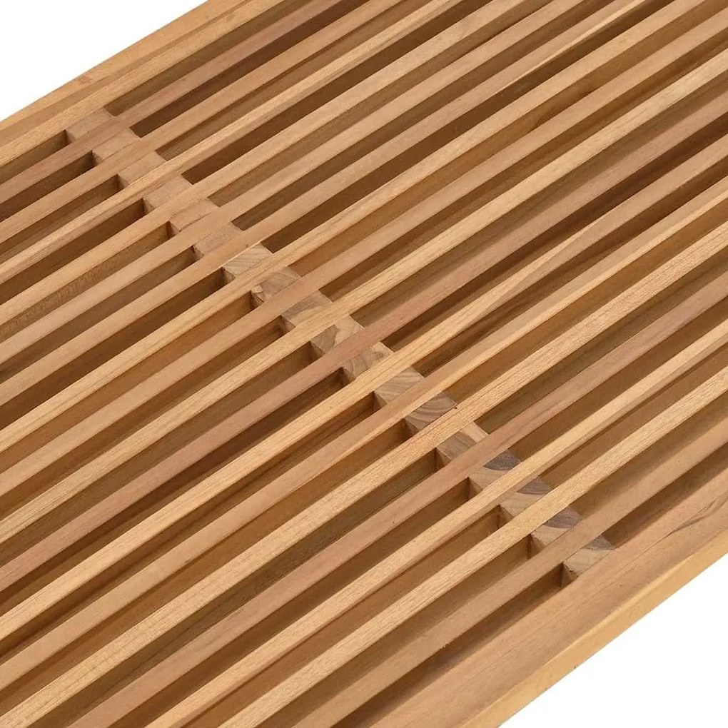 Mesa Lateral do Jardim 110x55x35,5 cm Madeira Maciça Teca