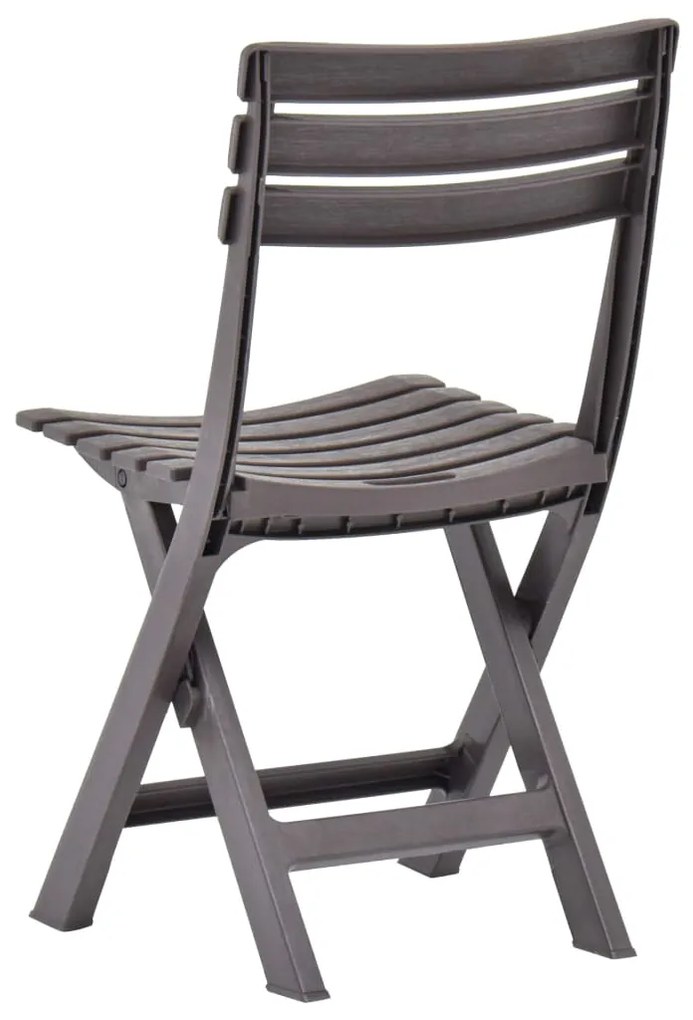 Cadeiras de jardim dobráveis 2 pcs plástico moca