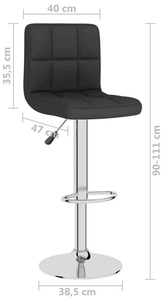 Bancos de bar 2 pcs tecido preto