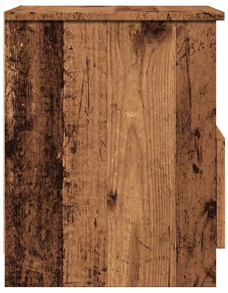 Mesa de cabeceira 2 pcs 40x40x50cm deriv. madeira madeira velha