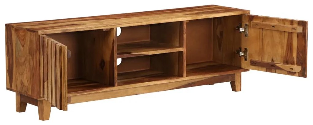Móvel TV madeira acácia maciça 118x30x40 cm