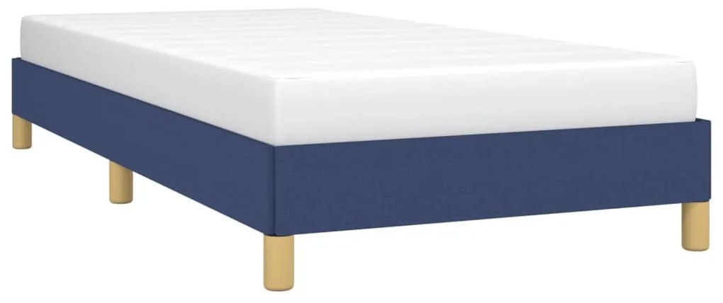 Estrutura de cama sem colchão 90x200 cm tecido azul