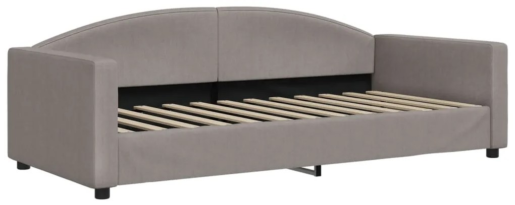 Sofá-cama c/ gavetão/gavetas 90x200 cm tecido cinza-acastanhado