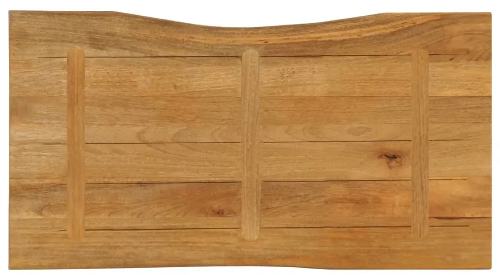 Tampo de mesa c/ borda viva 120x60x2,5 cm mangueira maciça