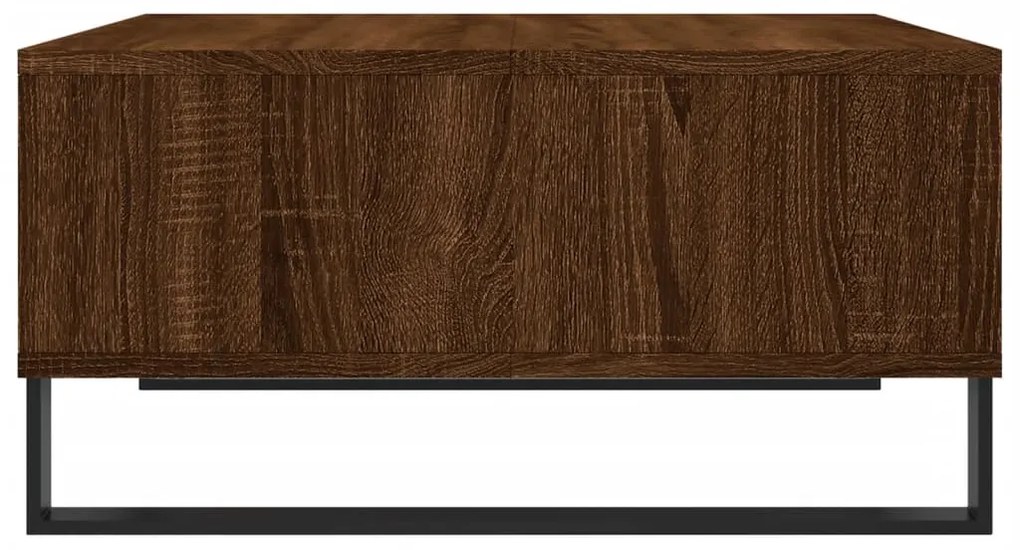 Mesa de centro 60x60x30 cm derivados madeira carvalho castanho