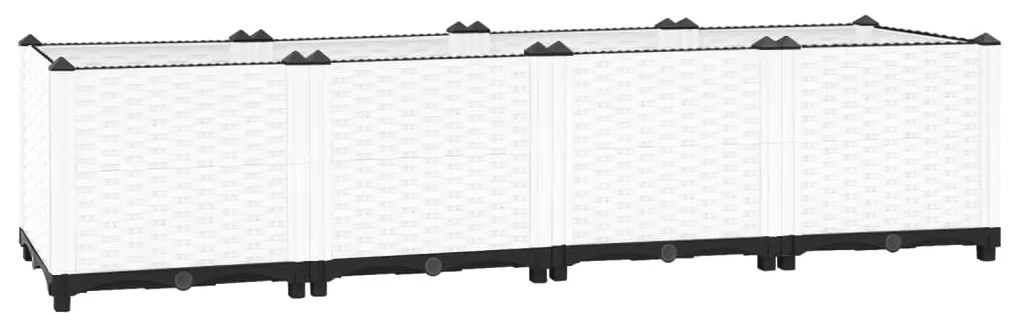 vidaXL Canteiro elevado 160x40x38 cm polipropileno