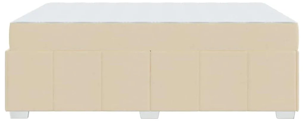 Estrutura da Cama Creme 140 x 200 cm tecido