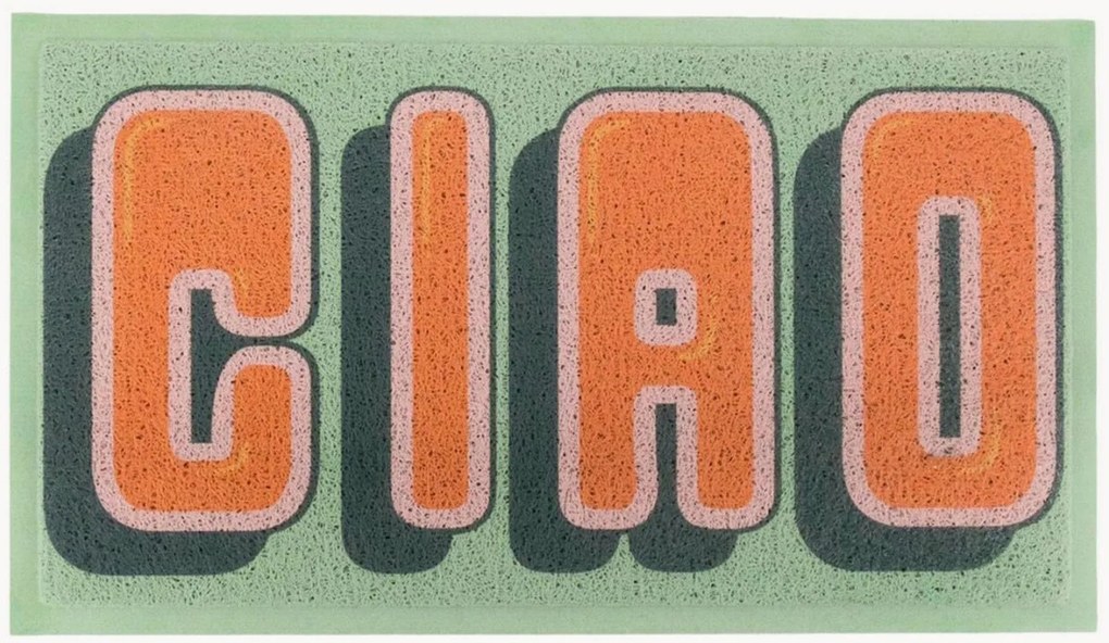 Tapete de entrada lavável Green Ciao