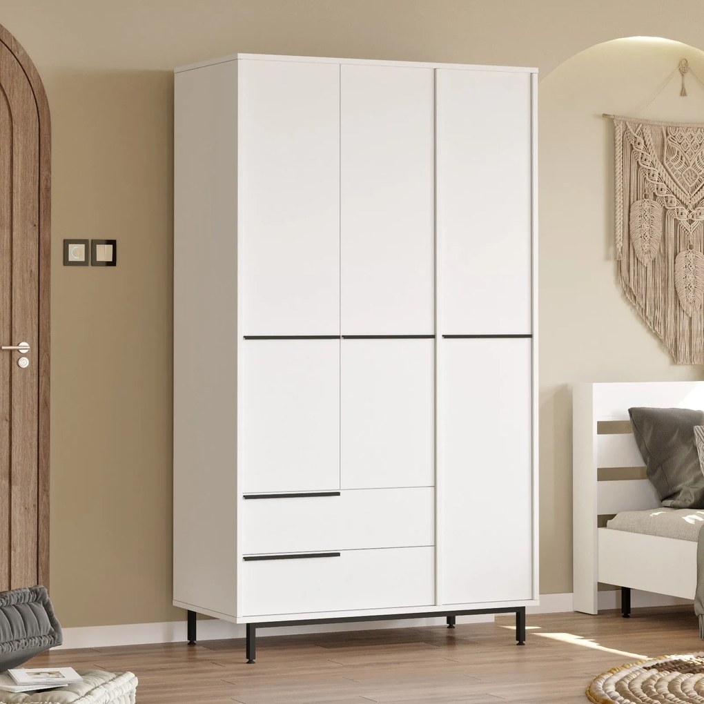 Roupeiro ON15 – Branco – 112,2x195,6x55 cm