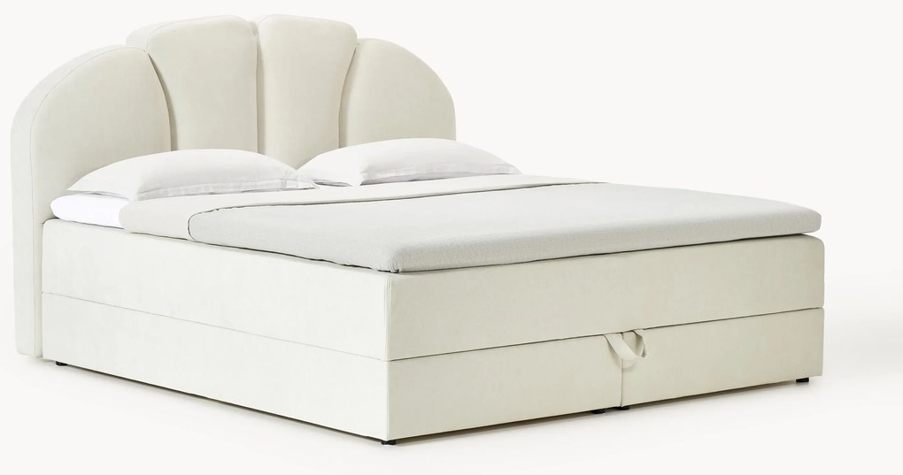 Cama boxspring com arrumação Romia