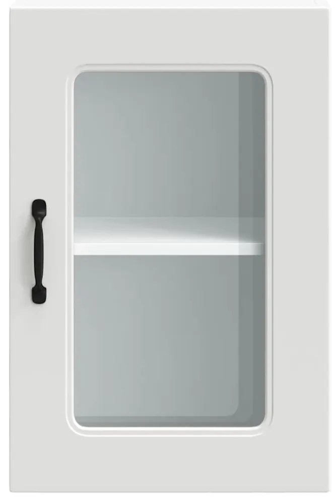 Armário de parede de cozinha porta vidro Kalmar branca