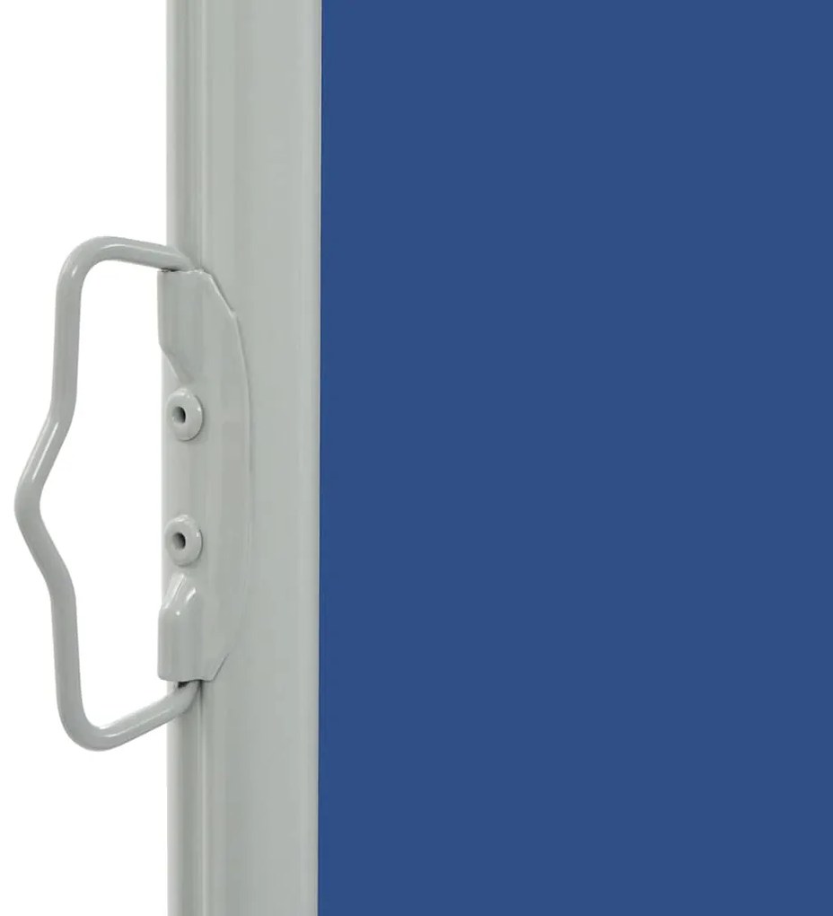 Toldo lateral retrátil para pátio 60x300 cm azul
