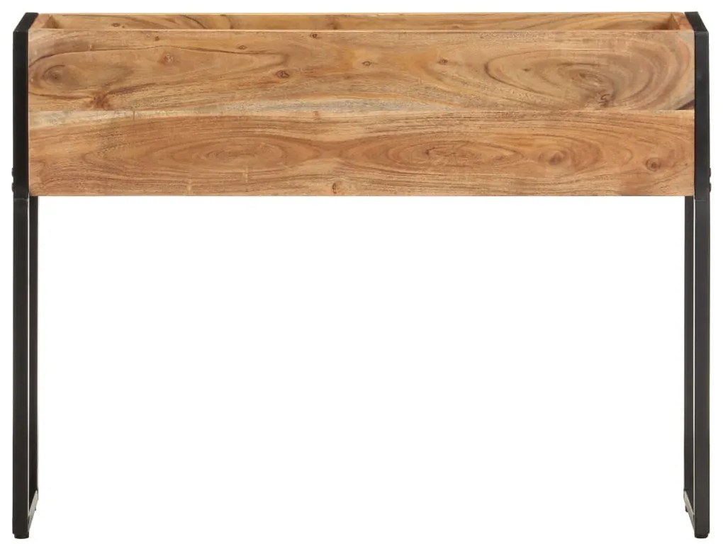 Vaso/floreira 90x20x68 cm madeira de acácia maciça