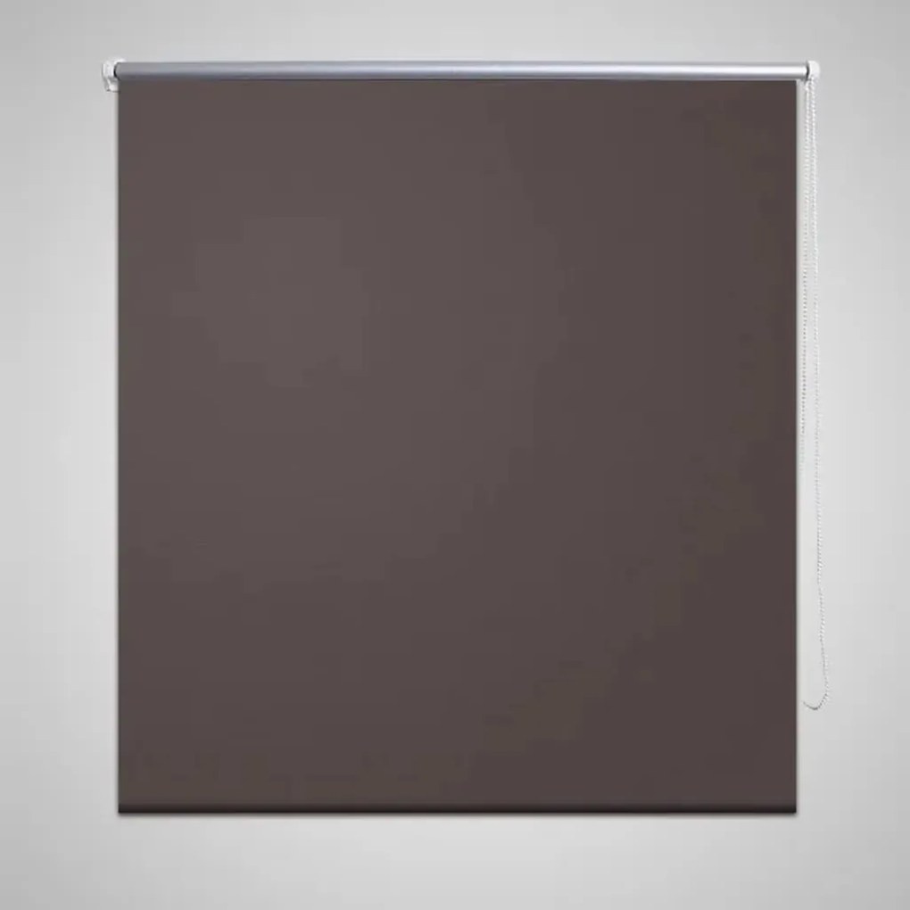 240171 vidaXL Estore de rolo 140 x 230 cm, Café