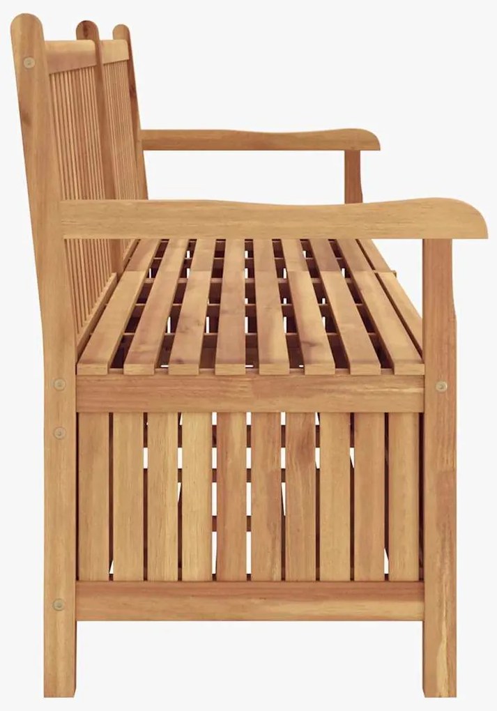 Banco de Armazenamento para Jardim Castanho 228 x 60 x 90 cm