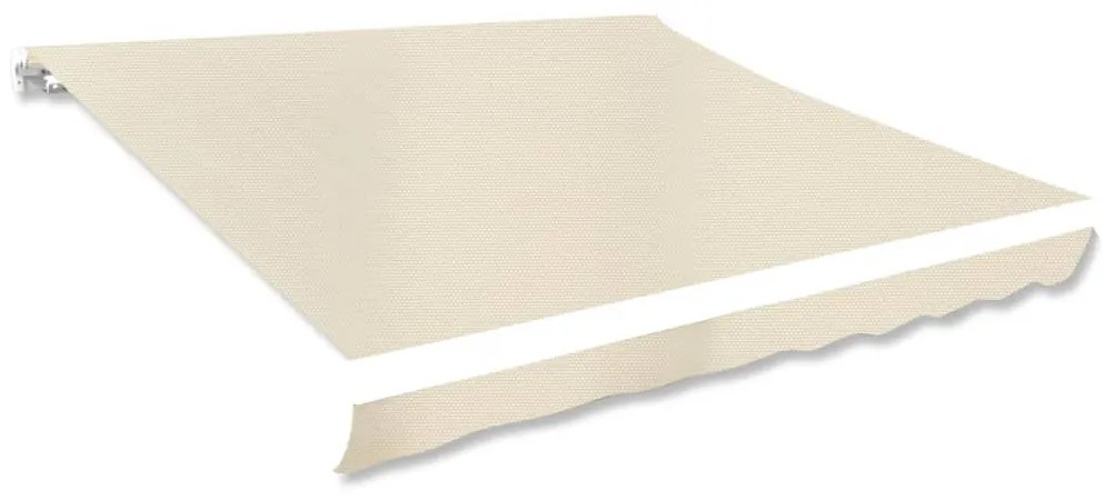 vidaXL Lona para toldo creme 3 x 2,5 m (sem estrutura/caixa)