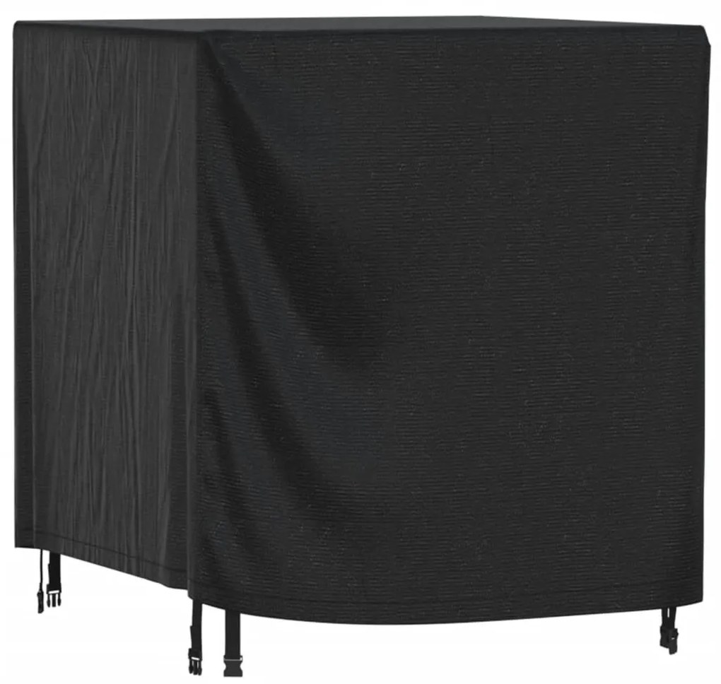 vidaXL Capa p/ mobiliário jardim 116x100x120 cm impermeável 420D preto