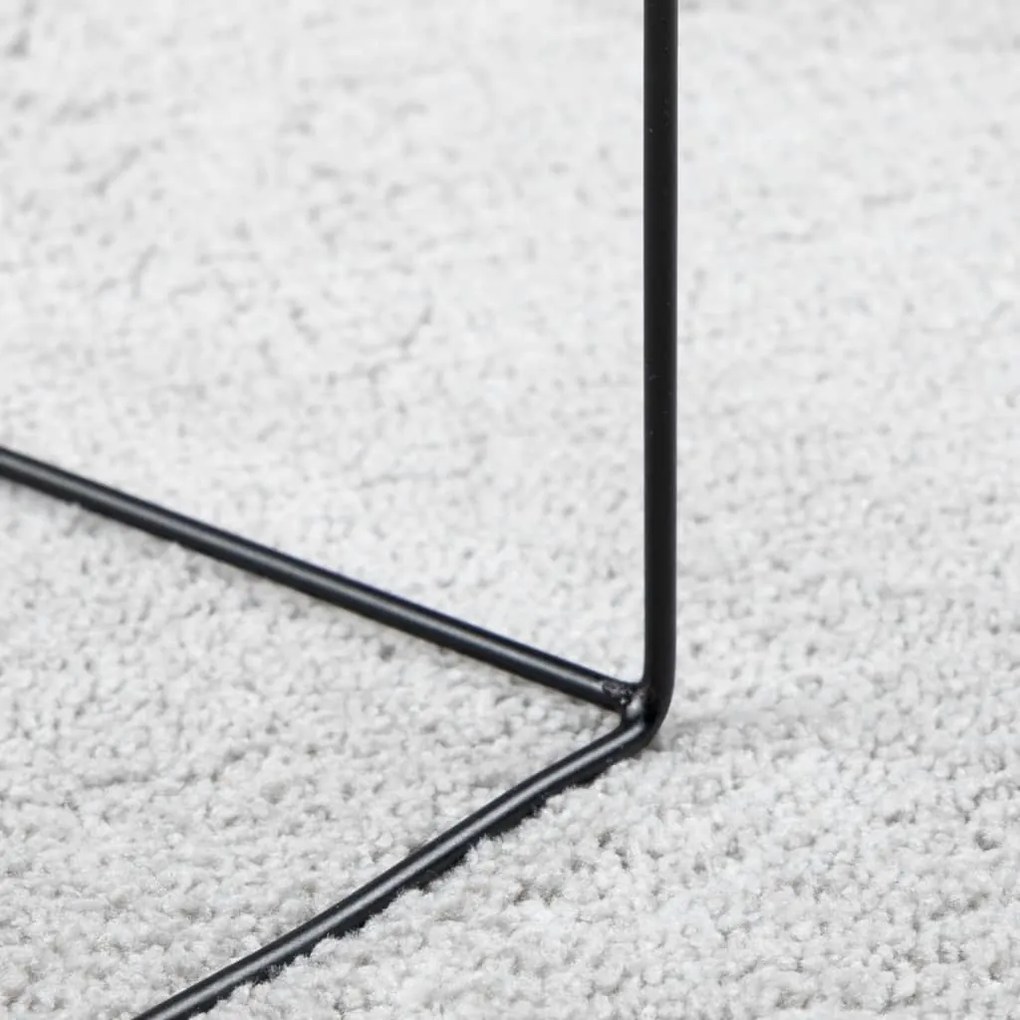 Tapete de pelo curto OVIEDO Ø 120 cm cinzento