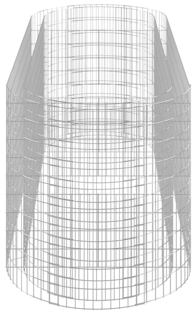 Canteiro elevado/cesto gabião 300x100x100 cm ferro galvanizado