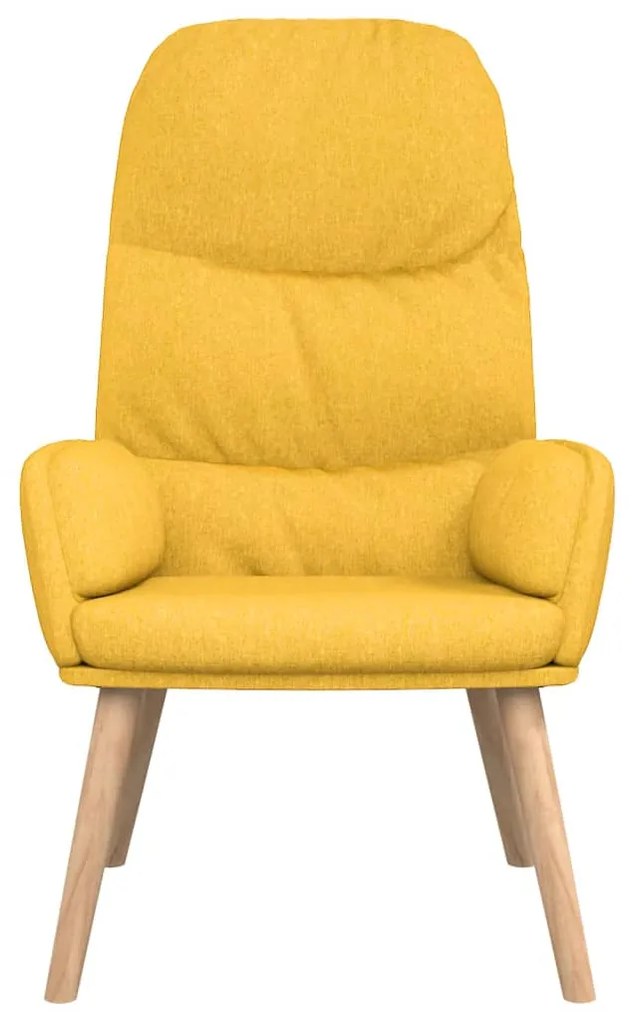 Poltrona Mansur de Descanso em Tecido - Amarelo Mostarda - Design Mode