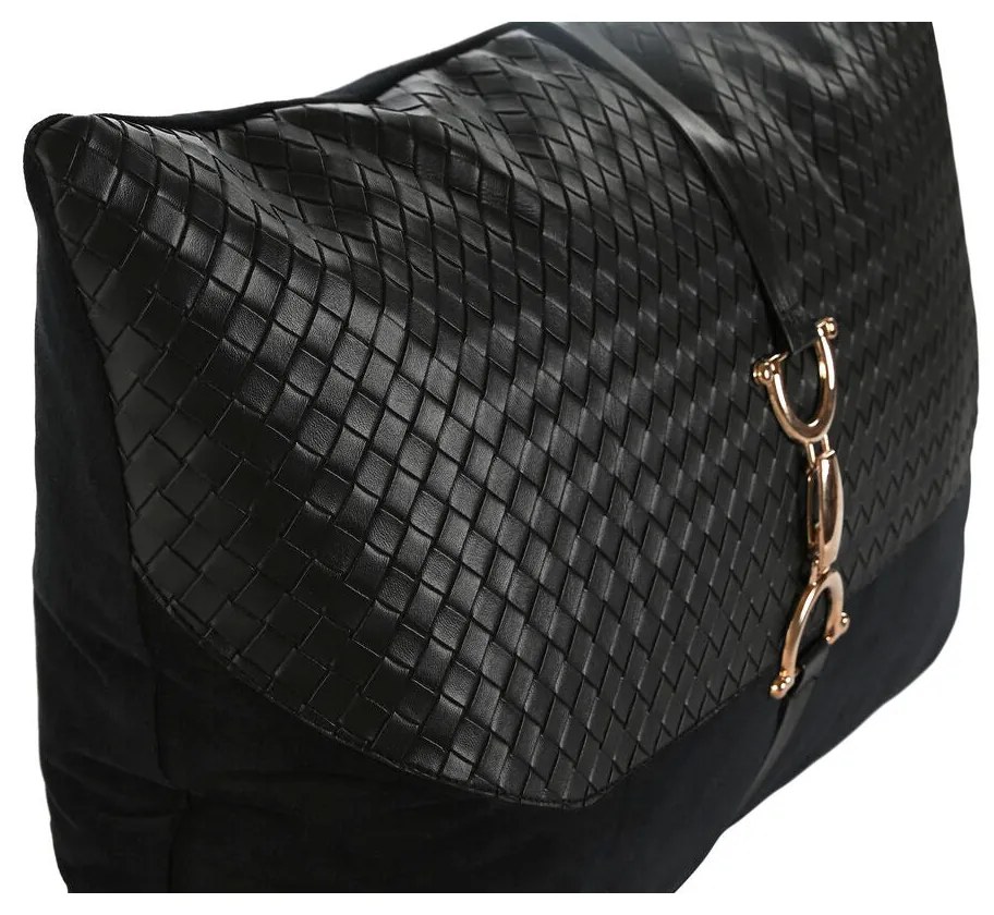 Almofada Home ESPRIT Preto Dourado 50 x 10 x 30 cm