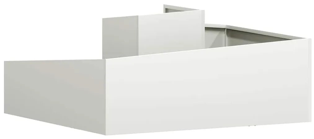 Vasos &amp; Plantadores Branco Plástico Médio Inserções Decorativas