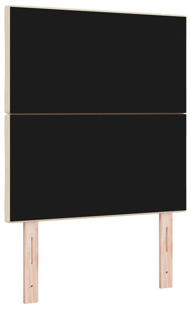 Cabeceira vidaXL Design Blocos de Diamante Creme 80 cm Tecido, Cabecei