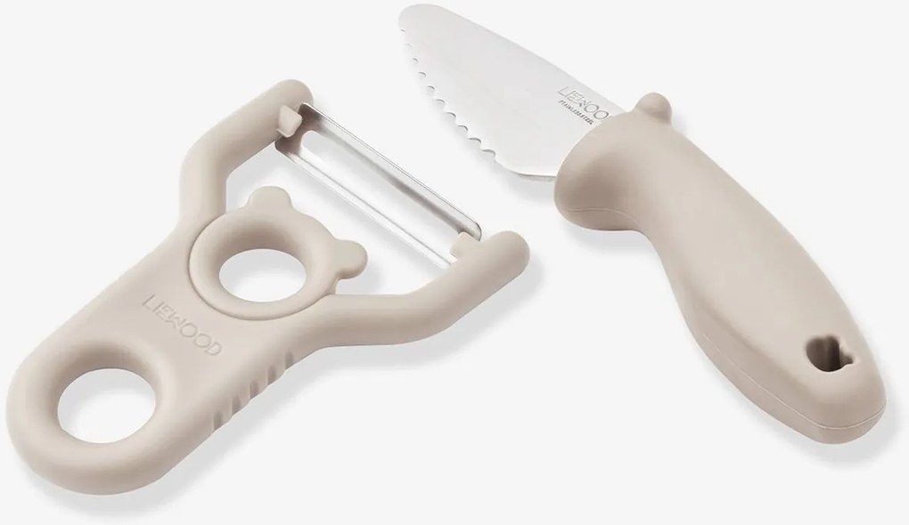 Pertense conjunto de faca + descascador de legumes Liewood toupeira
