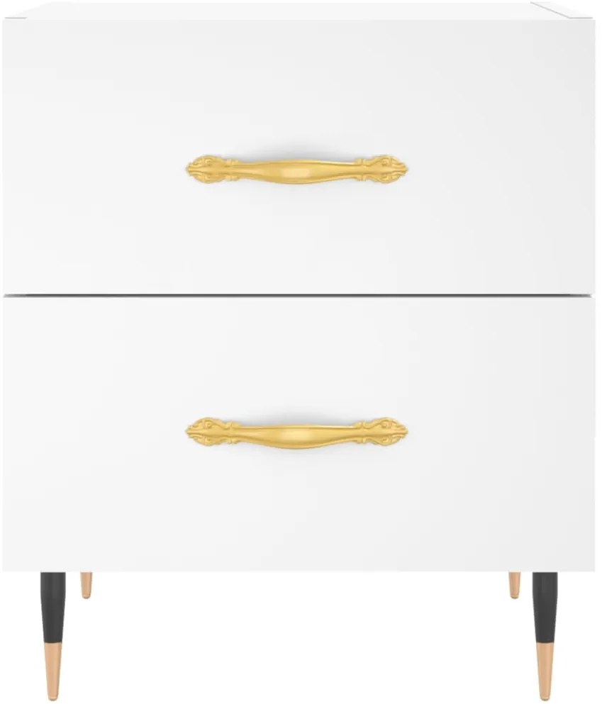 Mesa de cabeceira 40x35x47,5 cm derivados de madeira branco