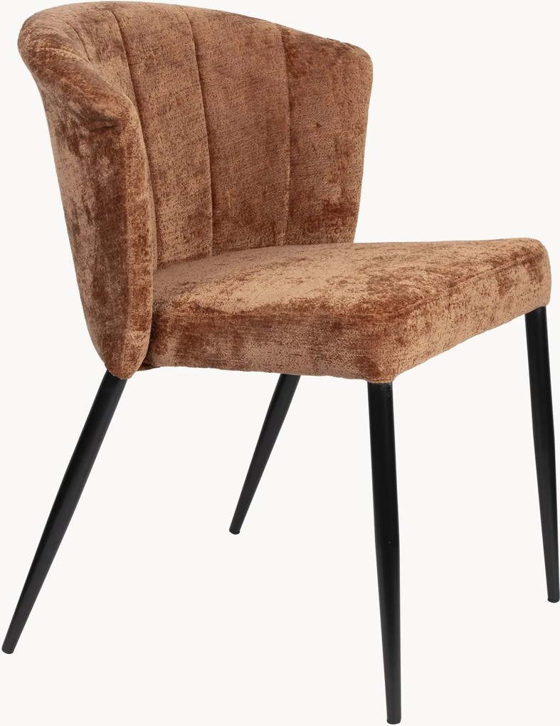 Cadeiras de jantar estofadas em veludo Georgia, conjunto de 2