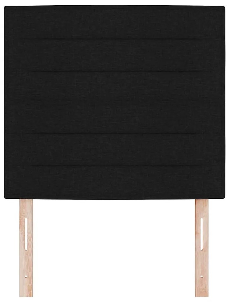 Cabeceira Design Linhas Preta 100 cm Tecido