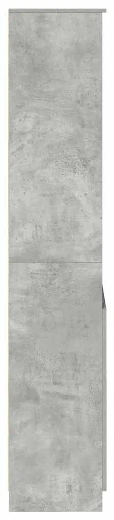 Armário alto 70x35x180 cm derivados de madeira cinza cimento