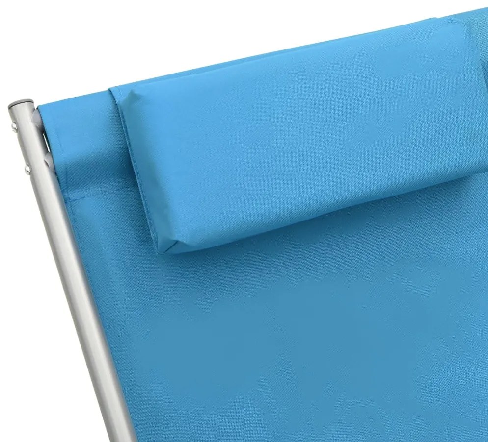 Cadeiras de baloiço 2 pcs aço azul