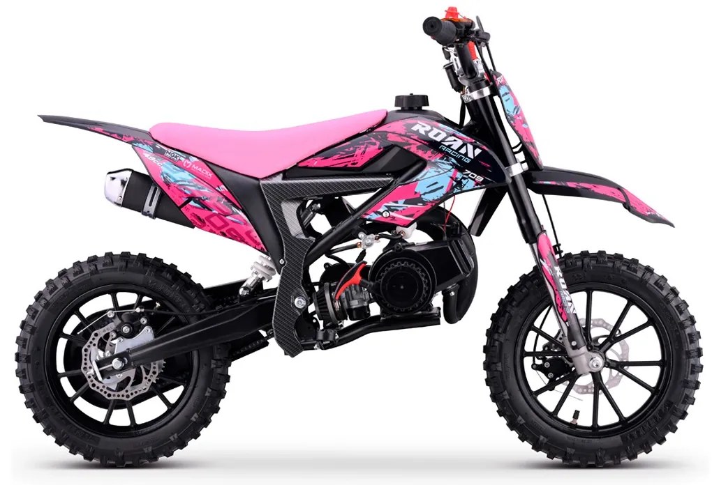 MINI MOTO PARA CRIANÇAS MiniCross Roan 709 gasolina 49cc 4.5CV ROSA