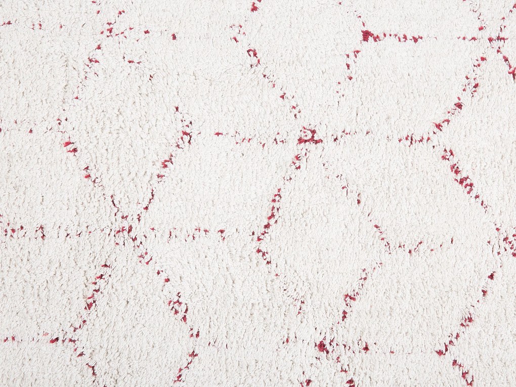 Tapete de algodão branco 80 x 150 cm SAKARYA Beliani