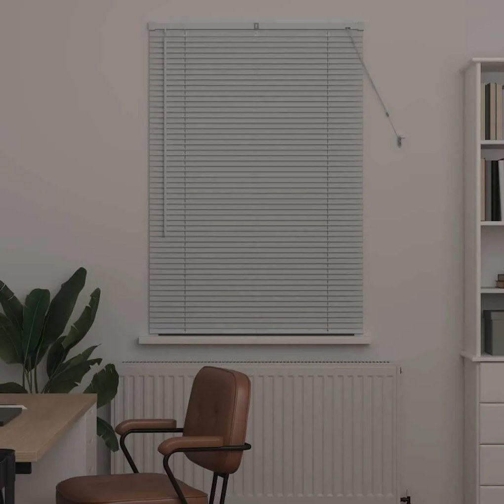 Persiana de Janela com cortinas Outros Manual Branco 80 x 130 cm Alumí